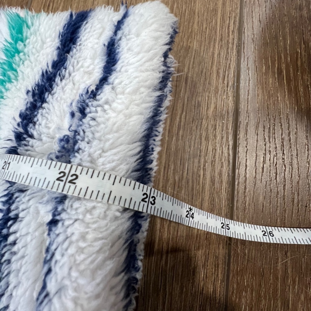 Joules Girls Fleece Quarter Zip Sweater Striped Sherpa Cozy Winter Sz 9-10 Y - Picture 11 of 13